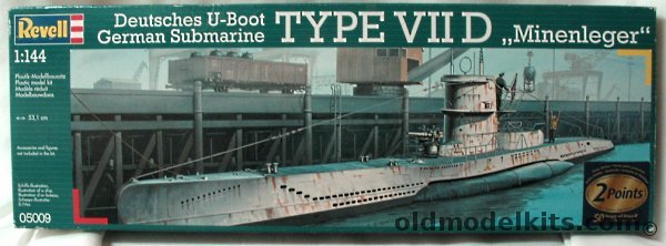Revell 1/144 U-Boat Type VIID Minelayer Submarine, 05009 plastic model kit